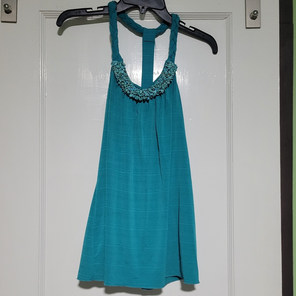 I.N San Francisco Blue Tank Top Sz Large